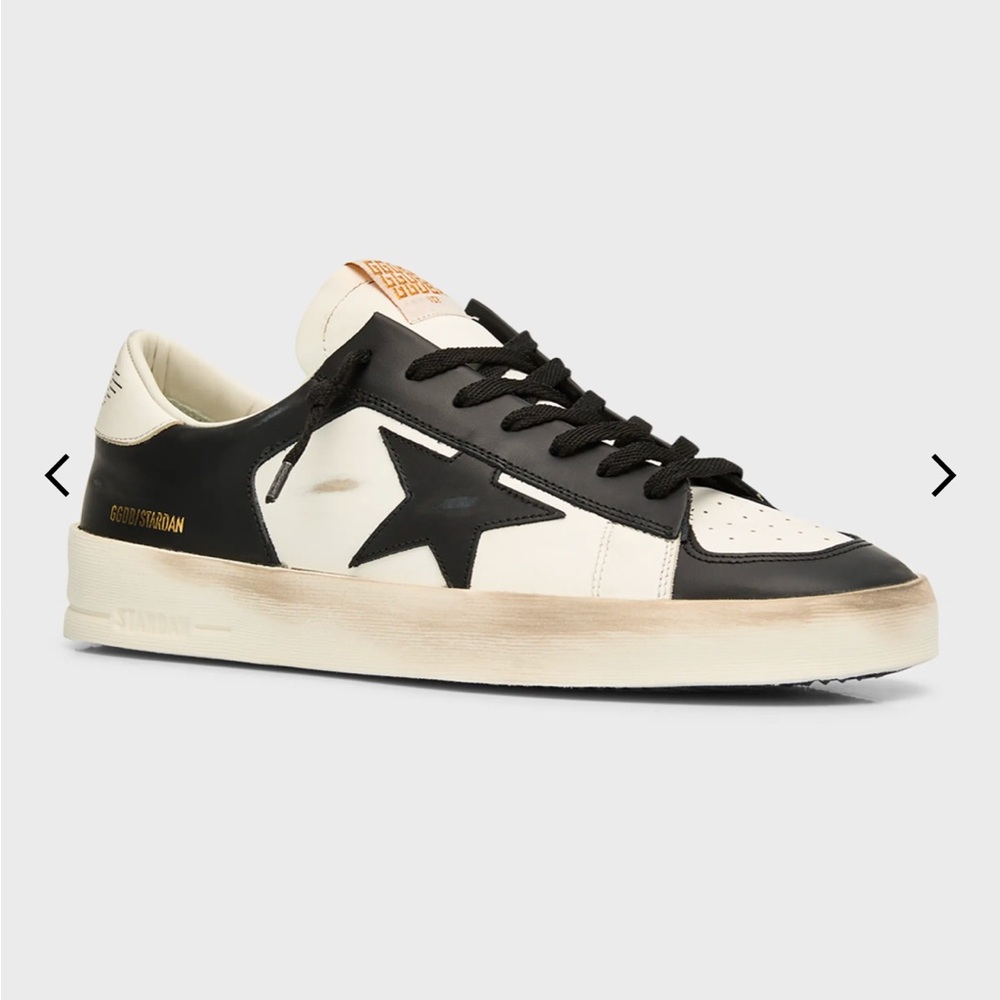 Golden Goose Stardan- Black and White Star Sneakers - Picture 2 of 9